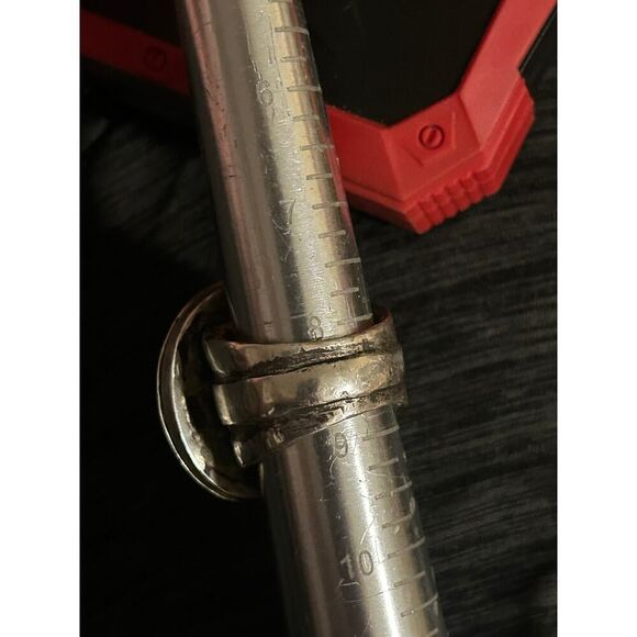 Handmade Victoria Carlson Sterling Silver Landscape Painting Statement Ring 8.5 - Picture 6 of 10